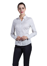 女長袖V領襯衣GW6001 女長袖V領襯衣GW6001