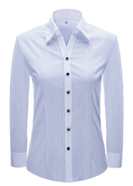 女長袖V領襯衣YW3006 女長袖V領襯衣YW3006