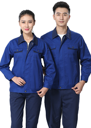 車間員工工作服中蘭色TM661-03 車間員工工作服中蘭色TM661-03