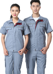 淺灰色帶反光條工作服TMX663-07 淺灰色帶反光條工作服TMX663-07